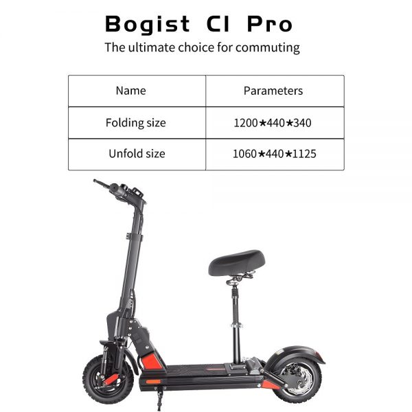 BOGIST C1Pro Elektromos Roller 500W