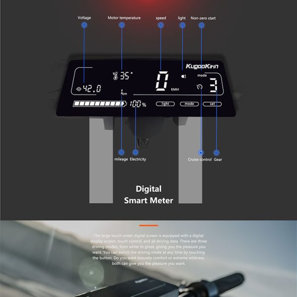 KuKirin G3 Elektromos Roller 1200W