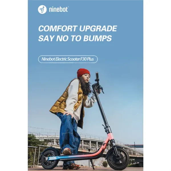 Segway Ninebot Kickscooter F30PLUS Elektromos Roller Fekete 300W