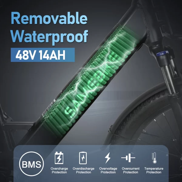 SAMEBIKE RS-A01 Elektromos Ker kp r 26 8243 Fekete 750W