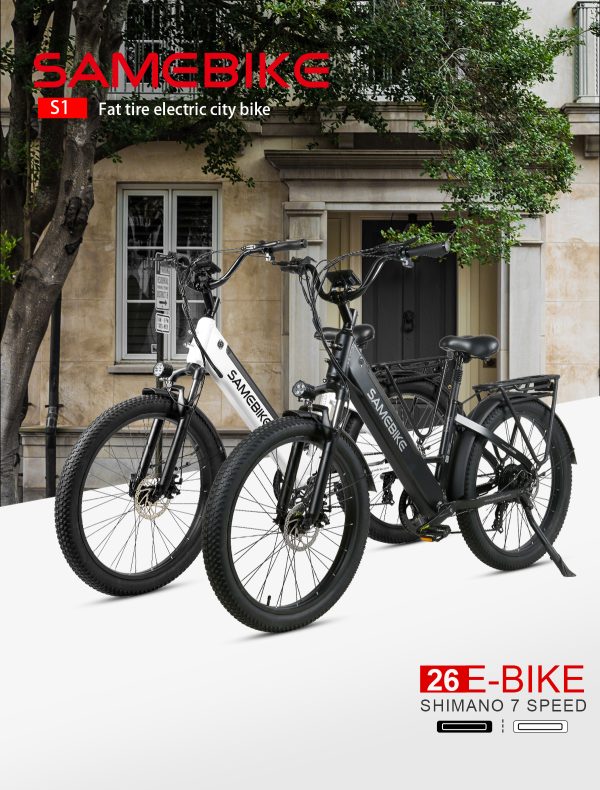 SAMEBIKE RS-A01 Elektromos Ker kp r 26 8243 Fekete 750W