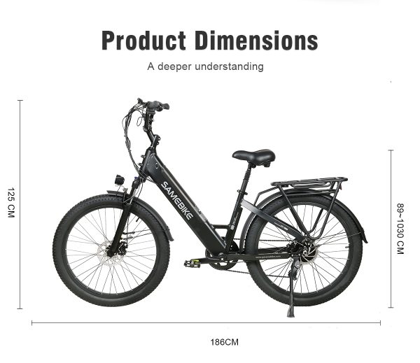 SAMEBIKE RS-A01 Elektromos Ker kp r 26 8243 Fekete 750W