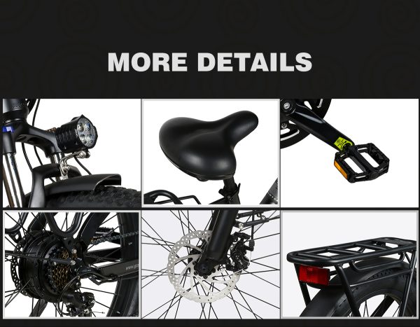 SAMEBIKE RS-A01 Elektromos Ker kp r 26 8243 Fekete 750W