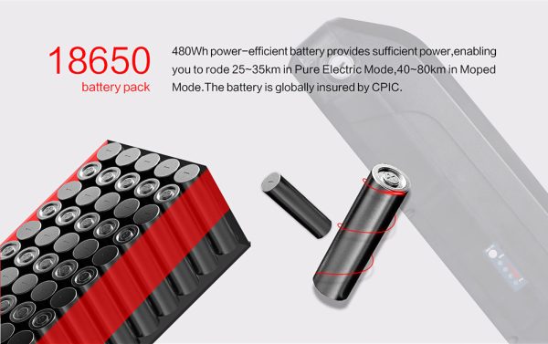 Samebike SY26 Elektromos Kerékpar BL4