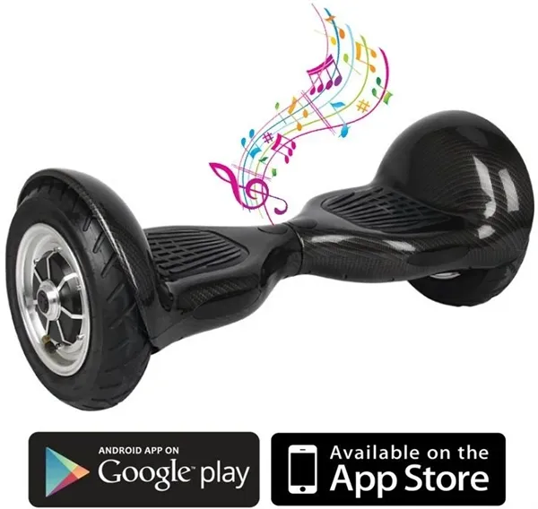Hoverboard Elektromos Mini Segway Cross lighting Fekete-6
