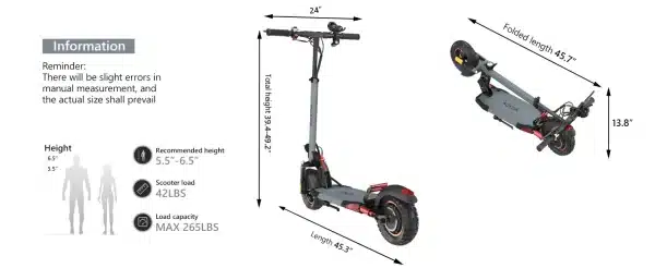 IENYRID Aokda A1 Elektromos Roller 18