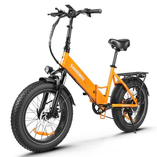 Samebike LOTDM200 II Elektromos Kerekpar Narancs (3)