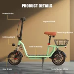 Iscooter I12 Green Elektromos Roller 004