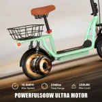 Iscooter I12 Green Elektromos Roller 007