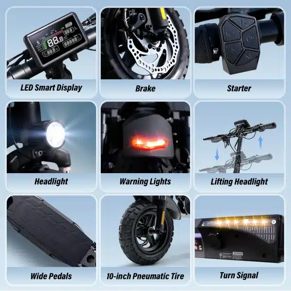 Iscoote W9 Elektromos Roller 04