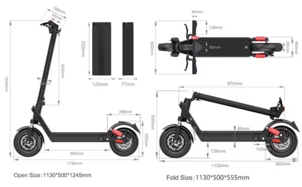 Kixin Elektromos Roller X9B 111