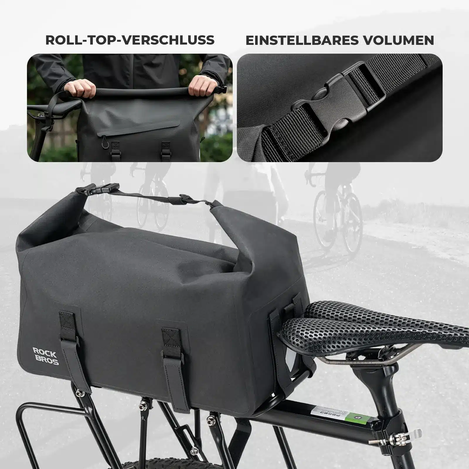 100  Wasserdichte Fahrrad Gepäcktasche für Gepäckt 059073cdce2b