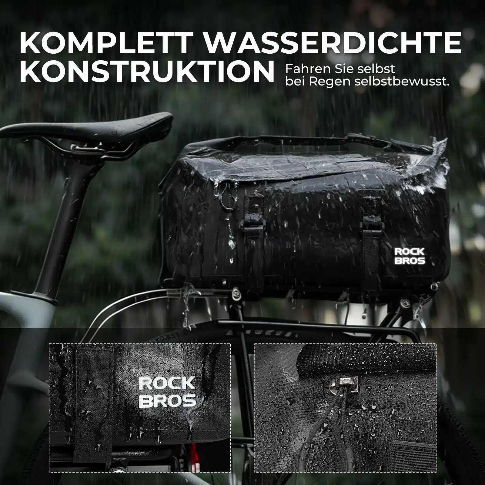 100  Wasserdichte Fahrrad Gepäcktasche für Gepäckt 5db6ffd746f5