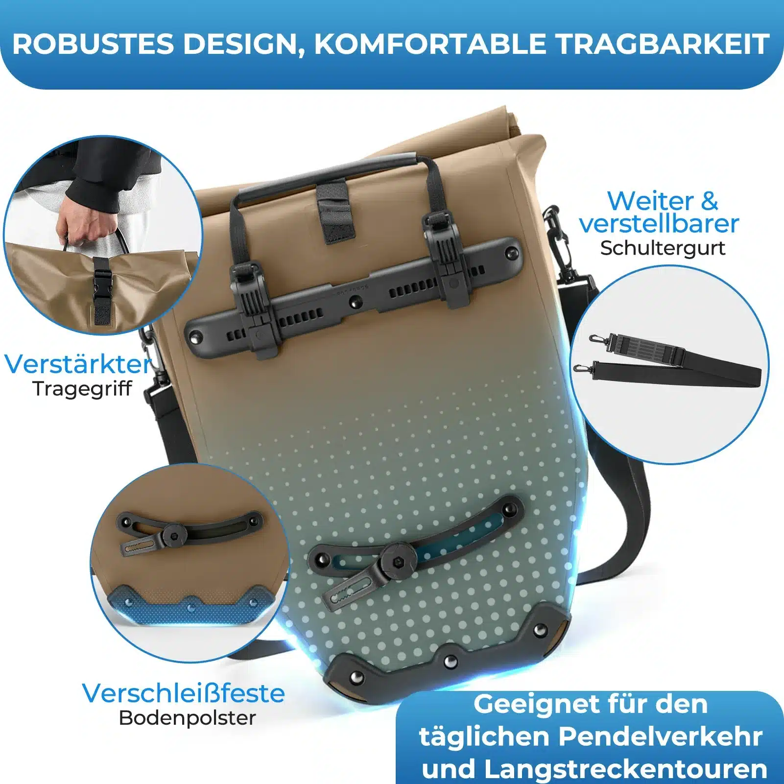 15L 20L Fahrrad Gepäckträgertasche 3 in 1 126e4b0c2586