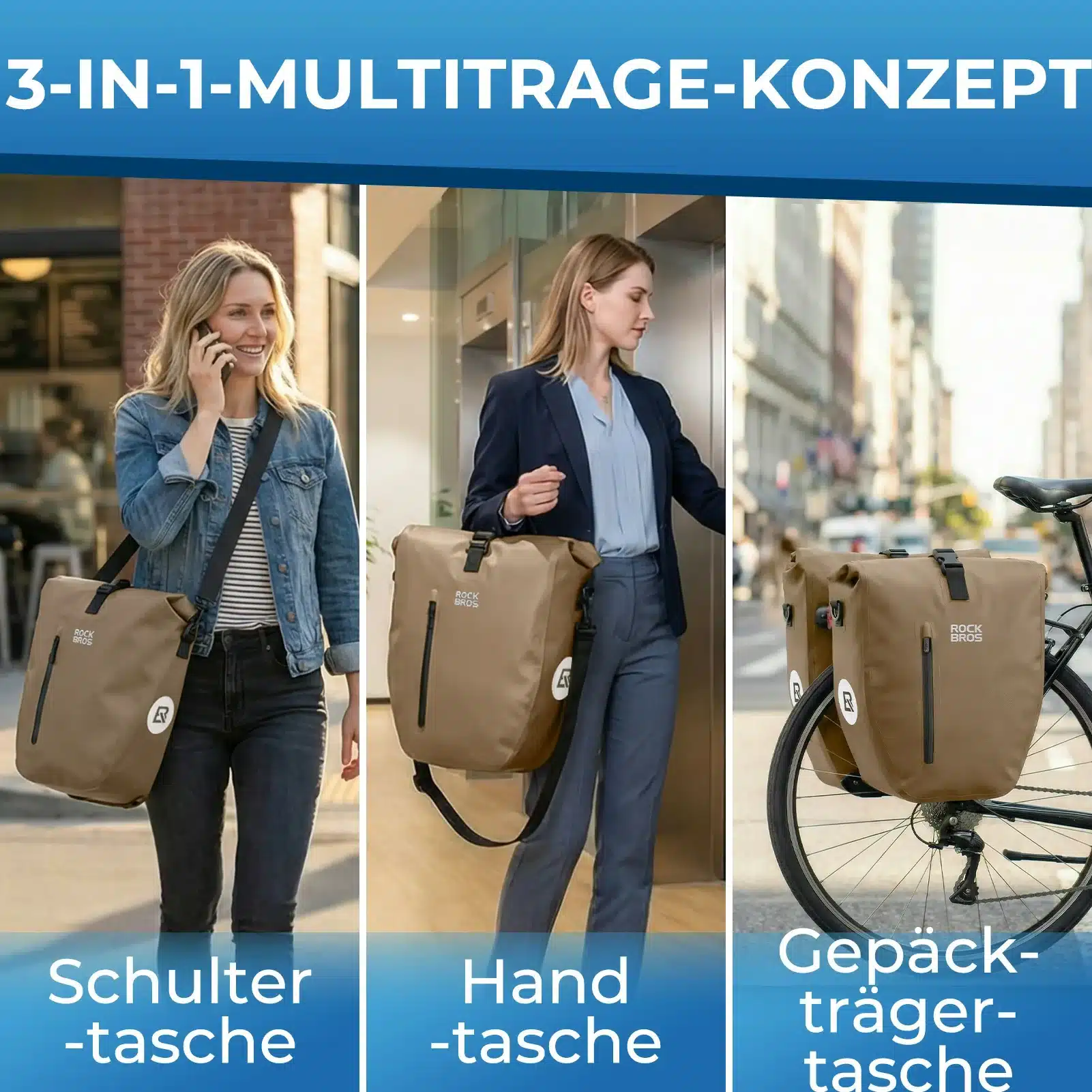 15L 20L Fahrrad Gepäckträgertasche 3 in 1 4ca583b1f3d9