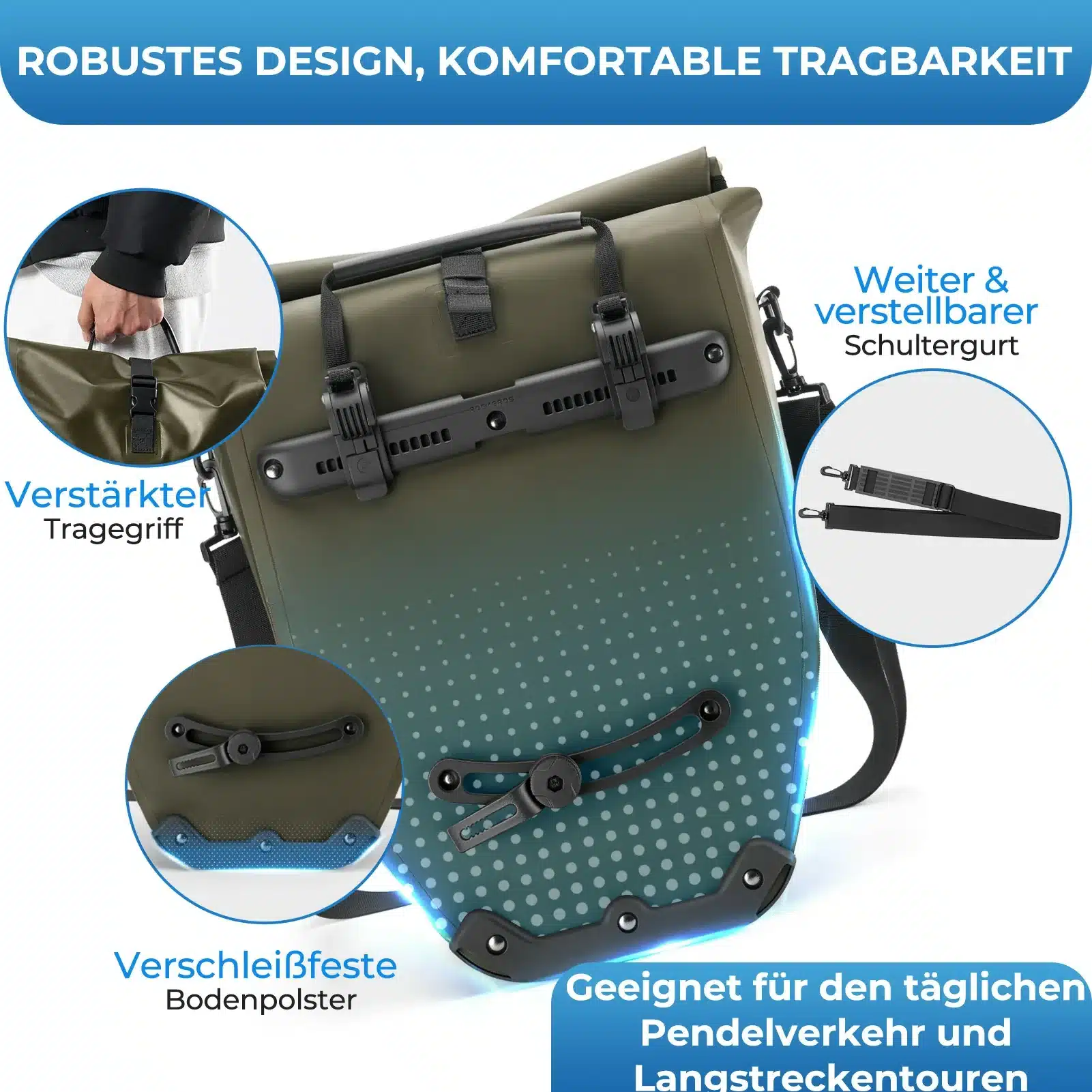 15L 20L Fahrrad Gepäckträgertasche 3 in 1 50b29dcf926e