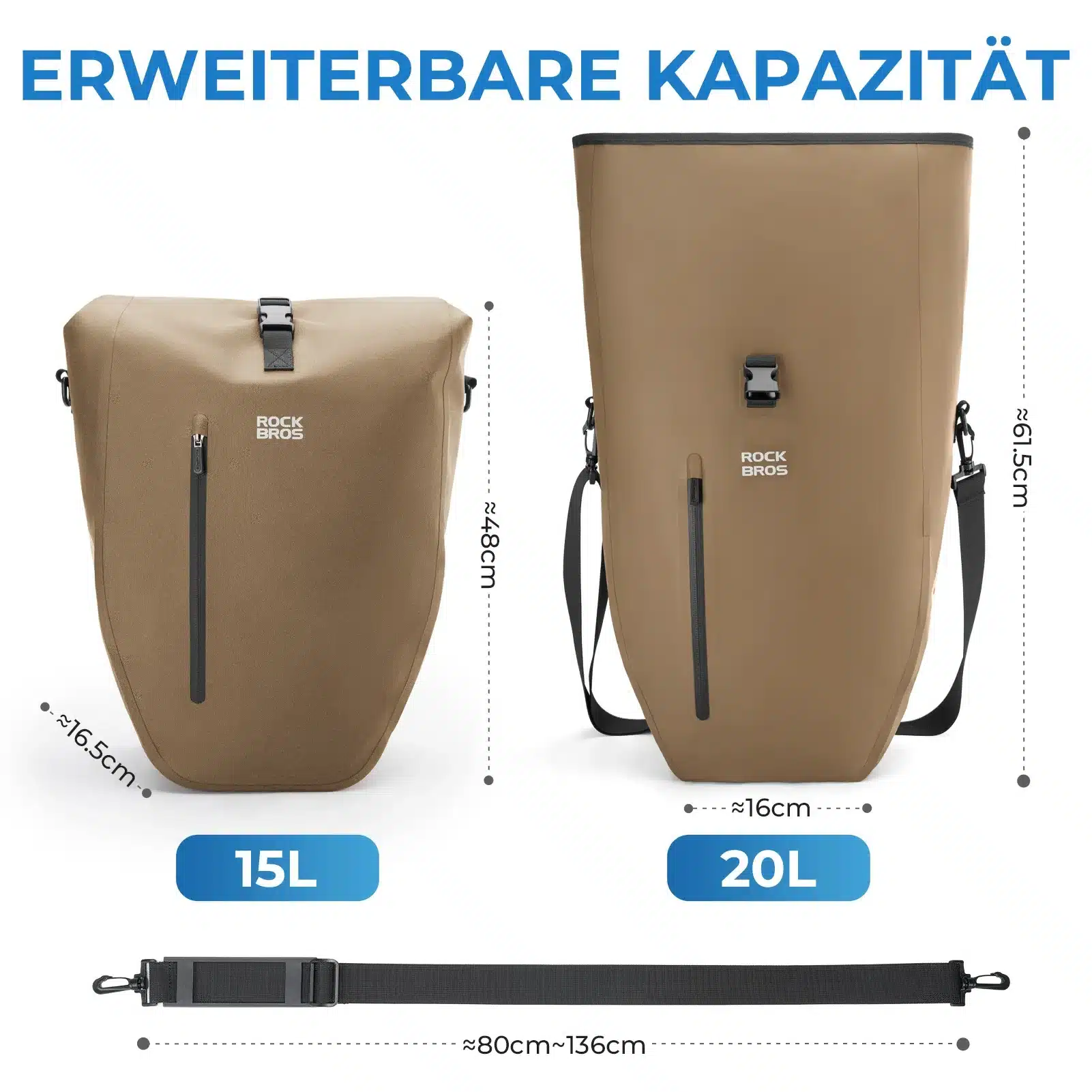 15L 20L Fahrrad Gepäckträgertasche 3 in 1 64f8c936d96c