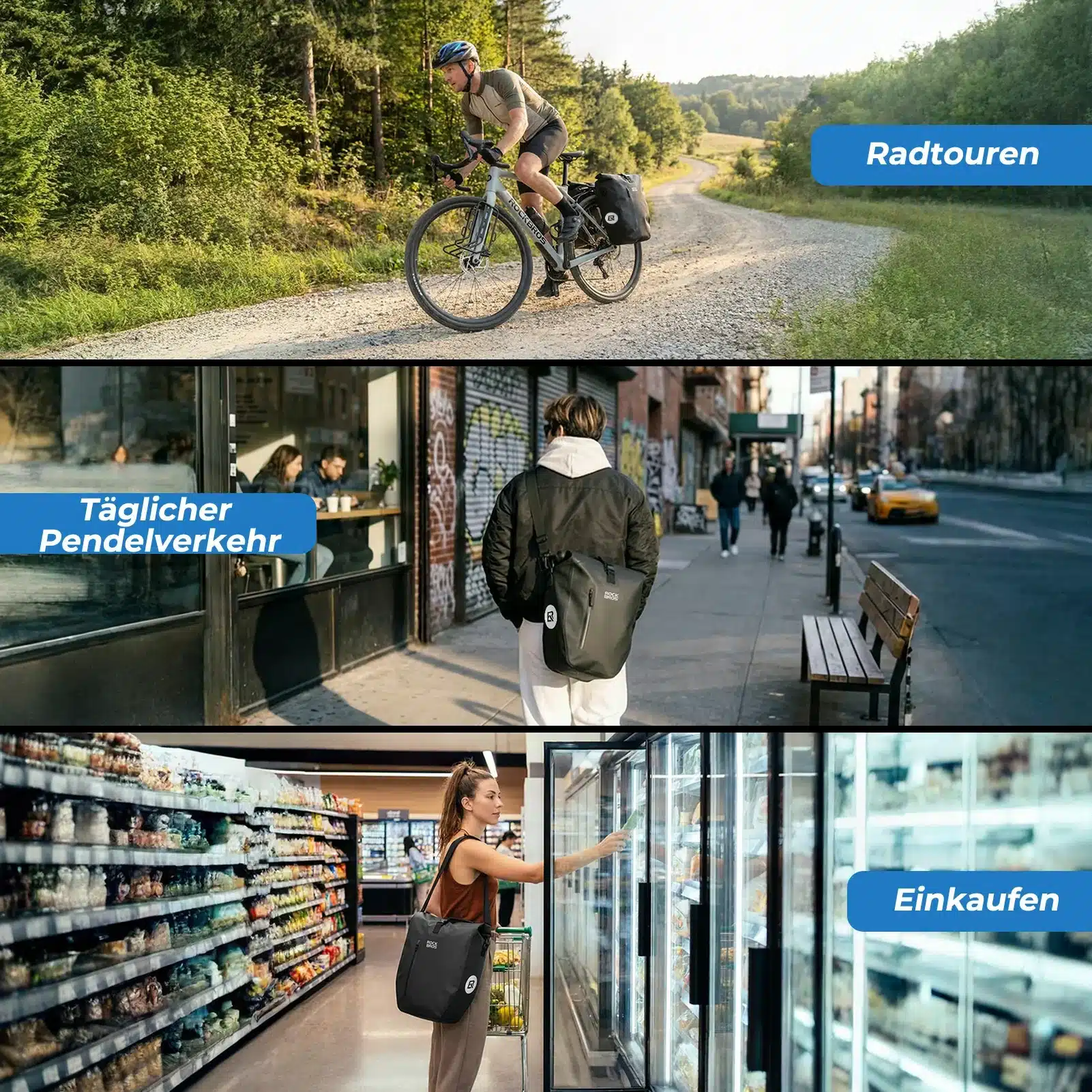 15L 20L Fahrrad Gepäckträgertasche 3 in 1 805daea9aba6