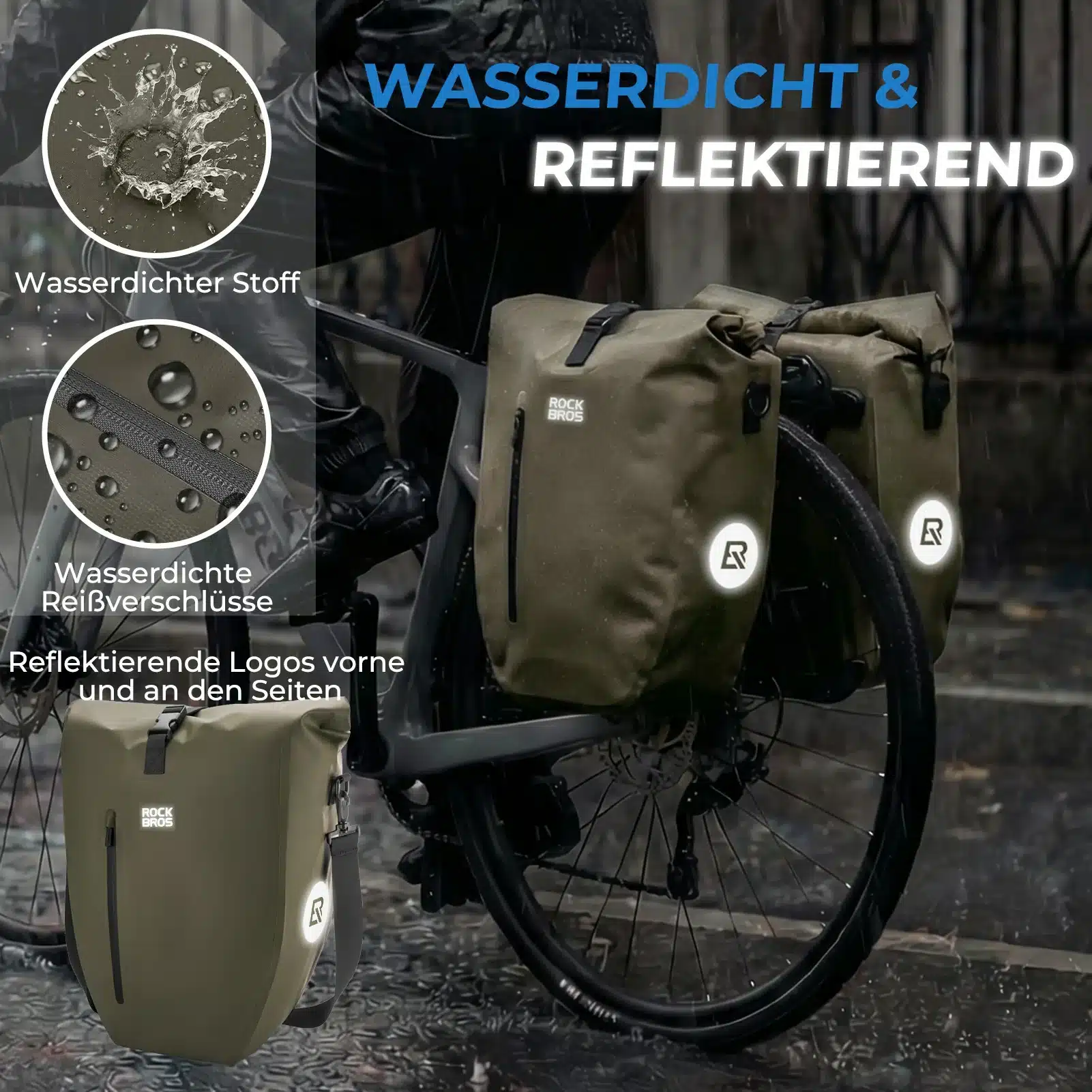 15L 20L Fahrrad Gepäckträgertasche 3 in 1 8fcc7e8fed0d