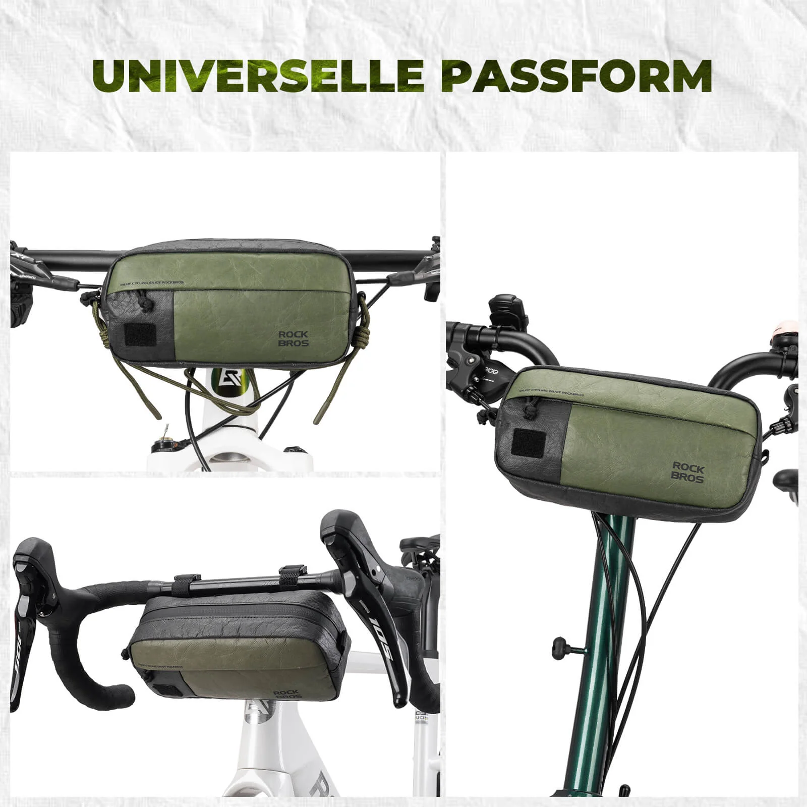 2 in 1 Lenkertasche Wasserabweisend mit Schultergu 6365eeac0244