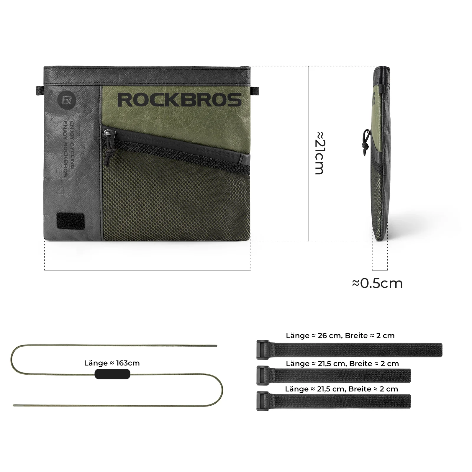 2 in 1 Lenkertasche Wasserabweisend mit Schultergu 7ee379220740