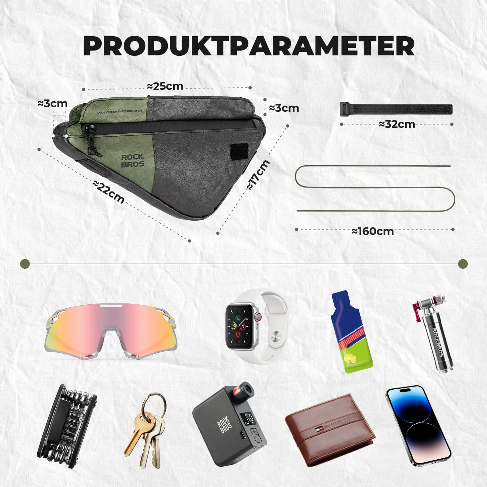 2 in 1 Rahmentasche Wasserabweisend mit Schultergu c8a73b1ff1ae