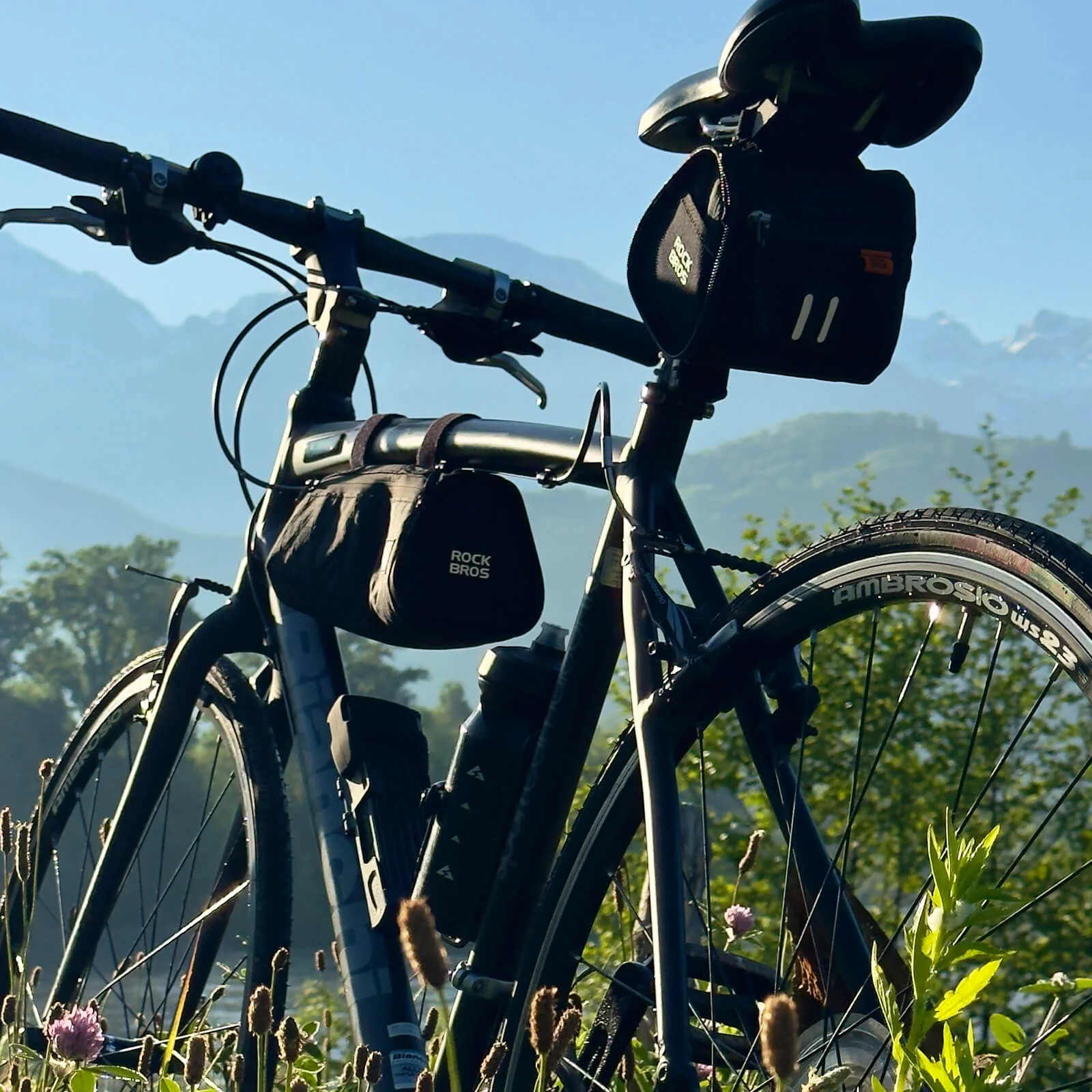 2 in 1 bicycle bag set water repellent 33ccf24843e9