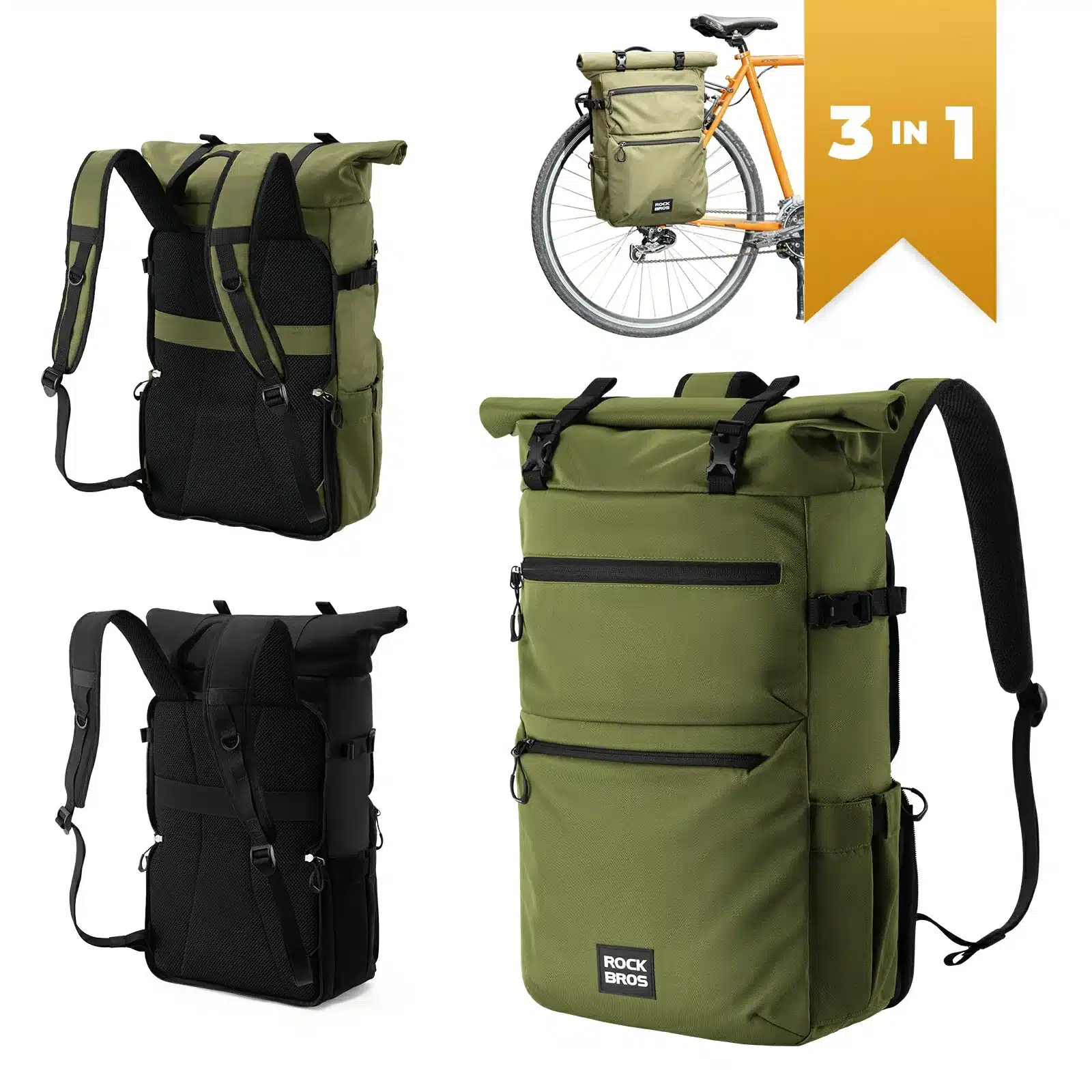 3in1 Fahrradtasche für Gepäckträger 11 16L Volumen b6d5751f8178