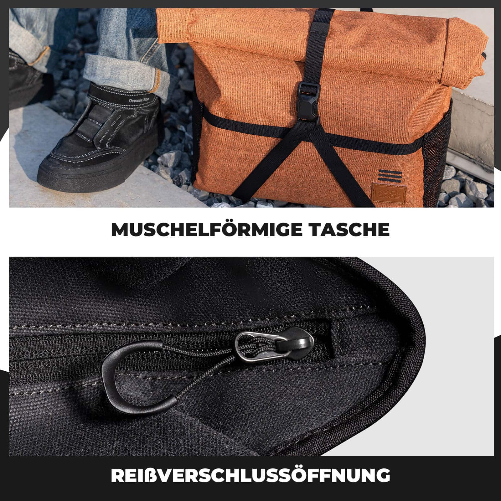 4 in 1 Fahrradtasche für Brompton Magnetverschluss ae90dbdbbe5f