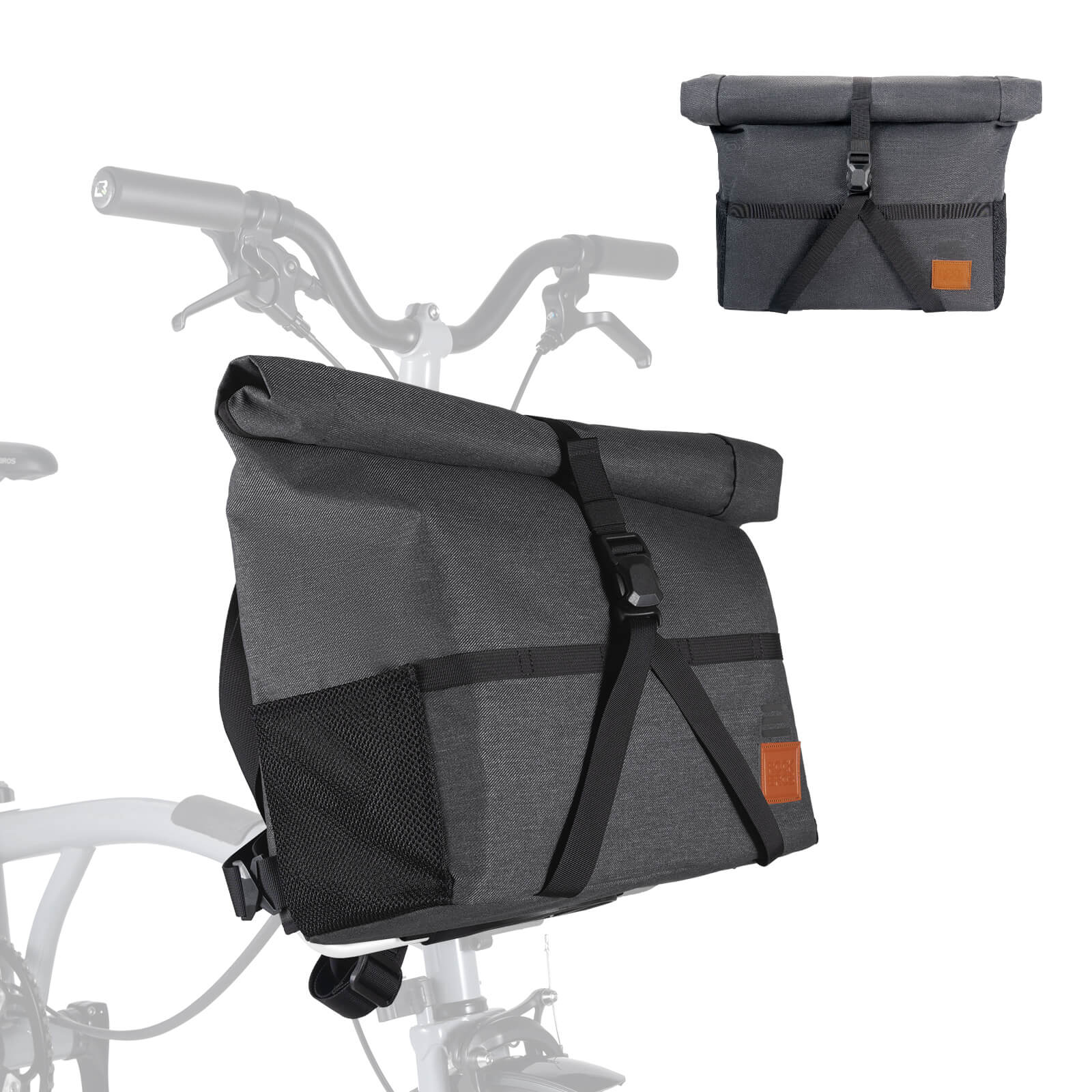4 in 1 Fahrradtasche für Brompton Magnetverschluss b6edb8feeced