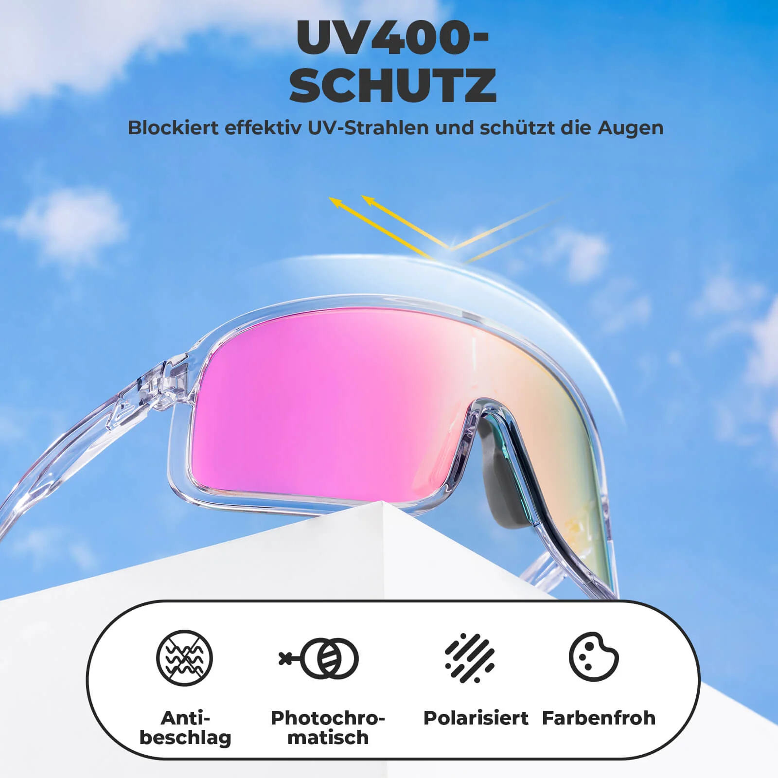 Anti Beschlag Sonnenbrille Selbsttönend   SHOWDOW  6728913149e3