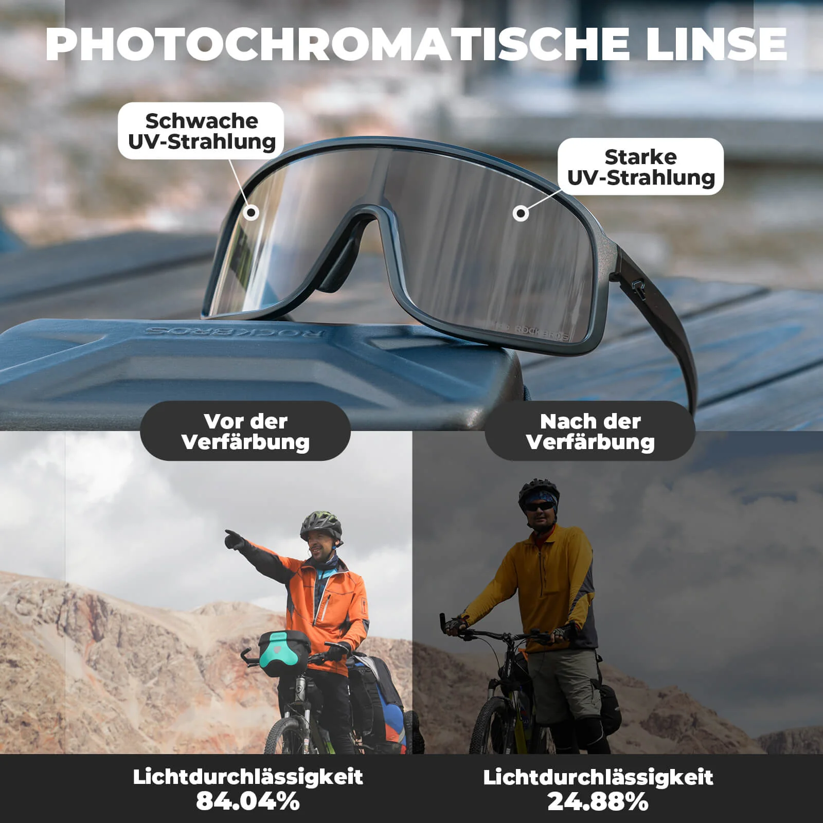 Anti Beschlag Sonnenbrille Selbsttönend   SHOWDOW  ff2b51b32046