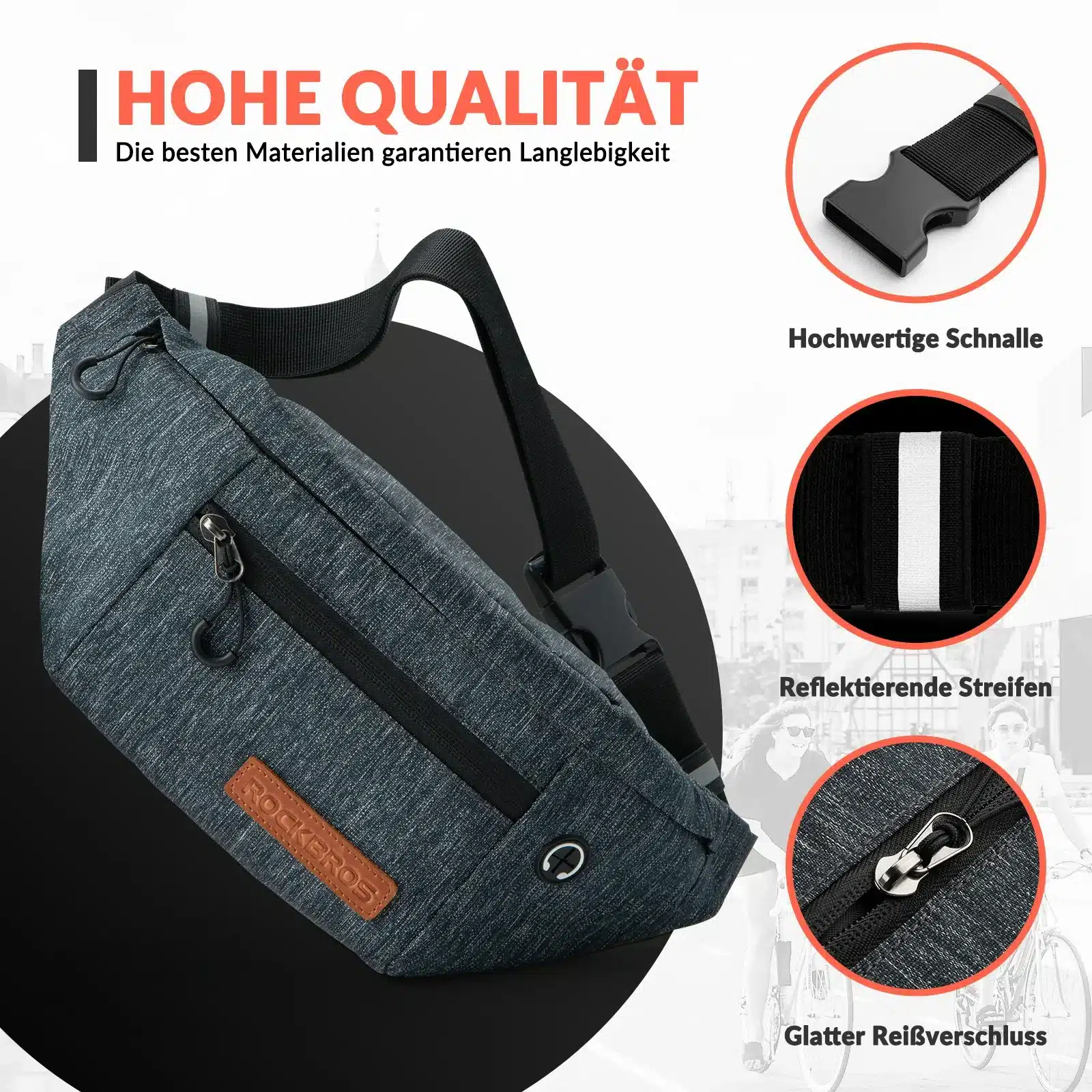 Bauchtasche 1 5L Gürteltasche mit Verstellbarem Gü 4e715ec8368a