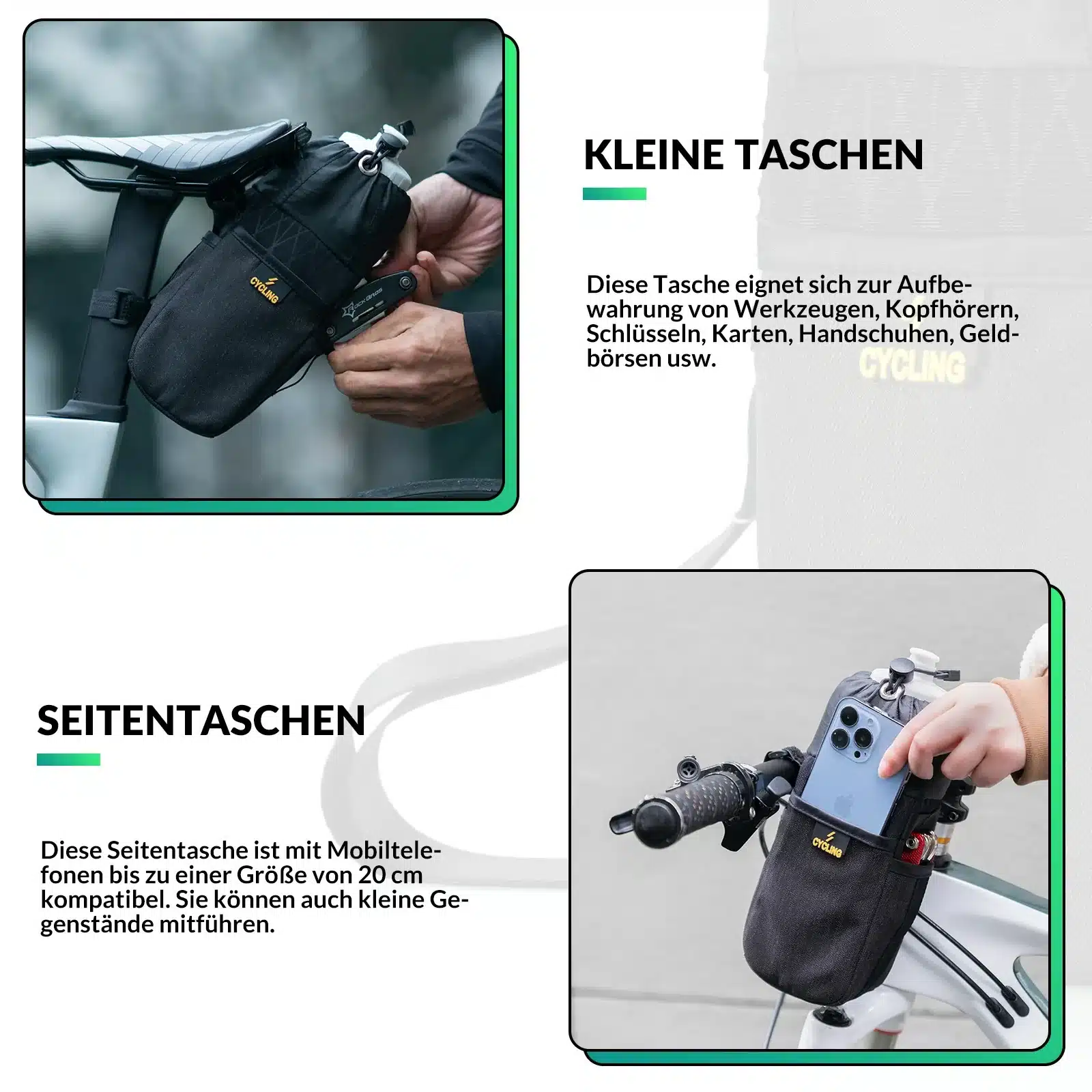 Bikepacking Feedbag 1 L Isoliert   Trinkflaschenha ad4d1a826984