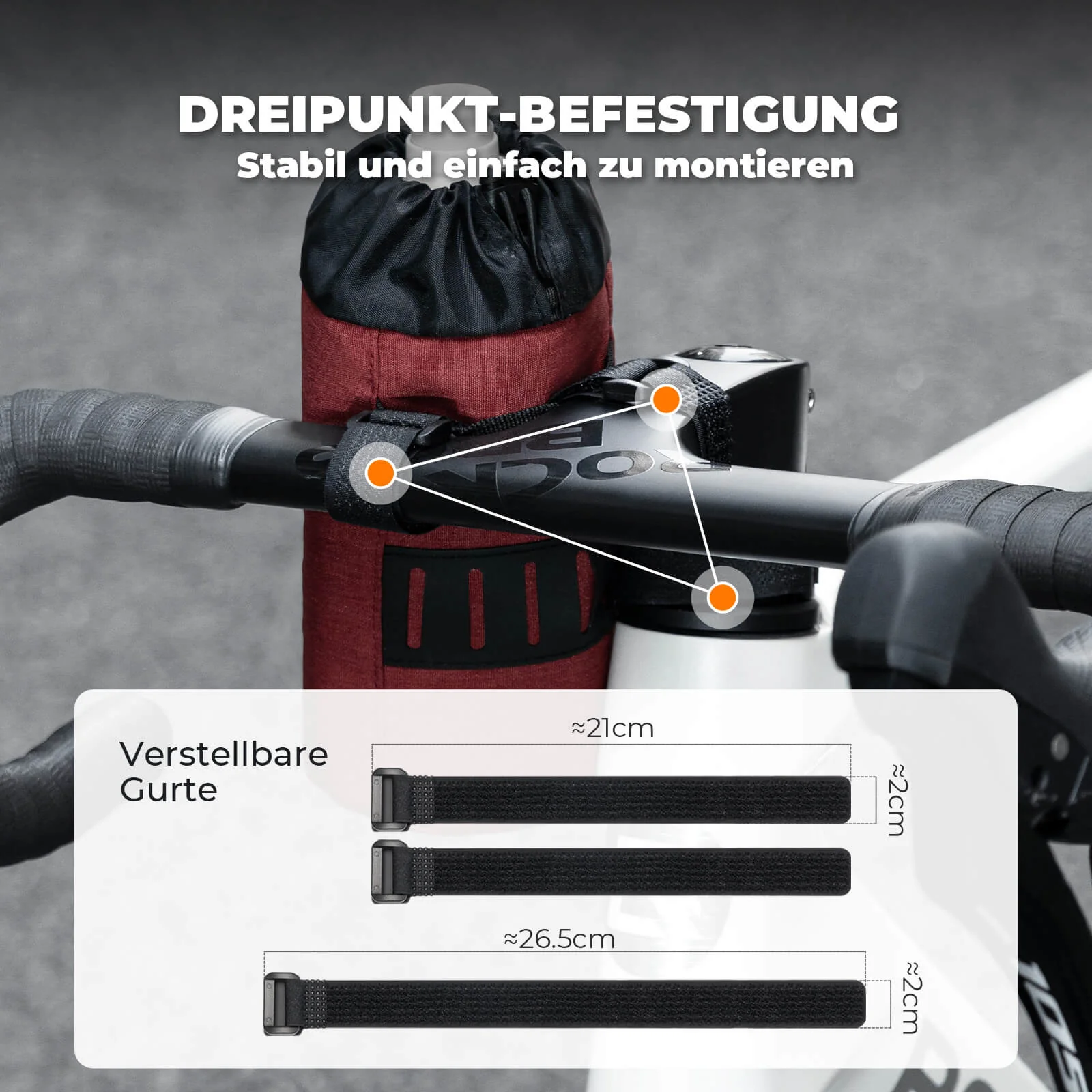 Fahrrad Lenkertasche Mini 1L für Trinkflaschen Ø9  c96b66be94d9