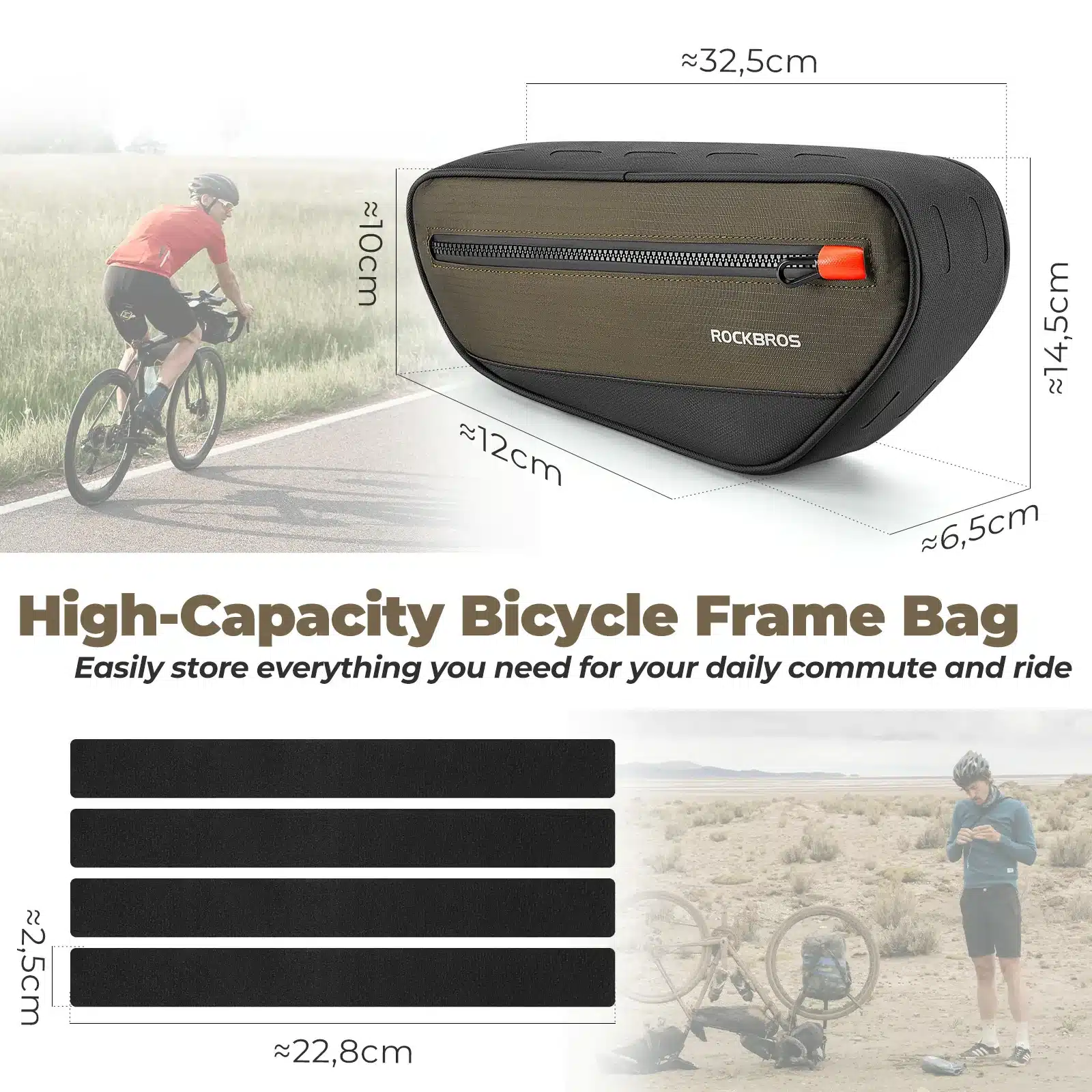 Fahrrad Rahmentasche Dreiecktasche 1 7L  Fahrrad O 62be212666b8