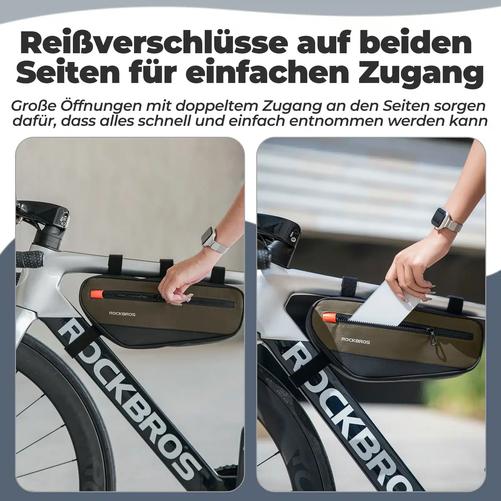 Fahrrad Rahmentasche Dreiecktasche 1 7L  Fahrrad O 9b0d2052c0ac