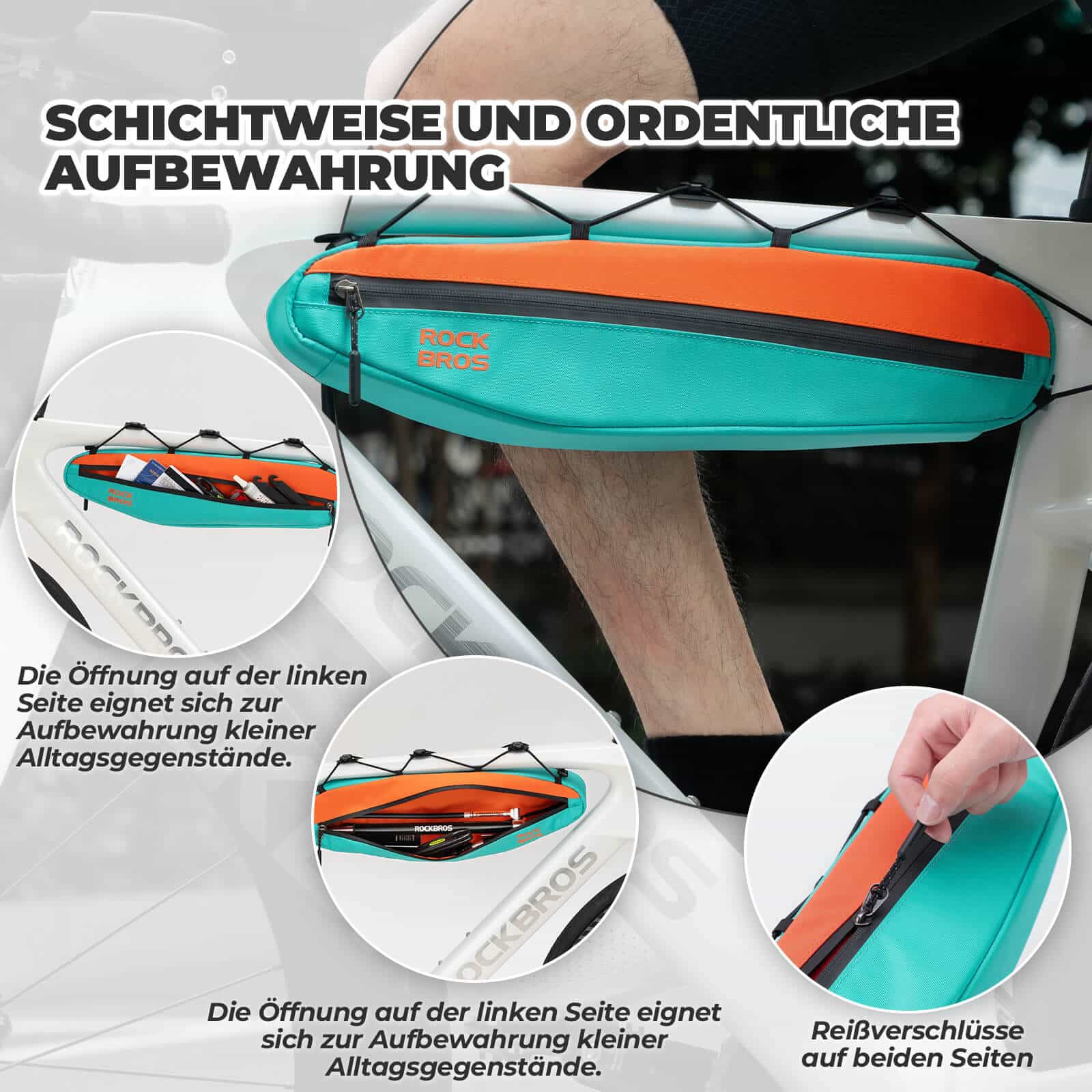 Fahrrad Rahmentasche Dreiecktasche 44cm 1 4L 02daf2f4d2b4