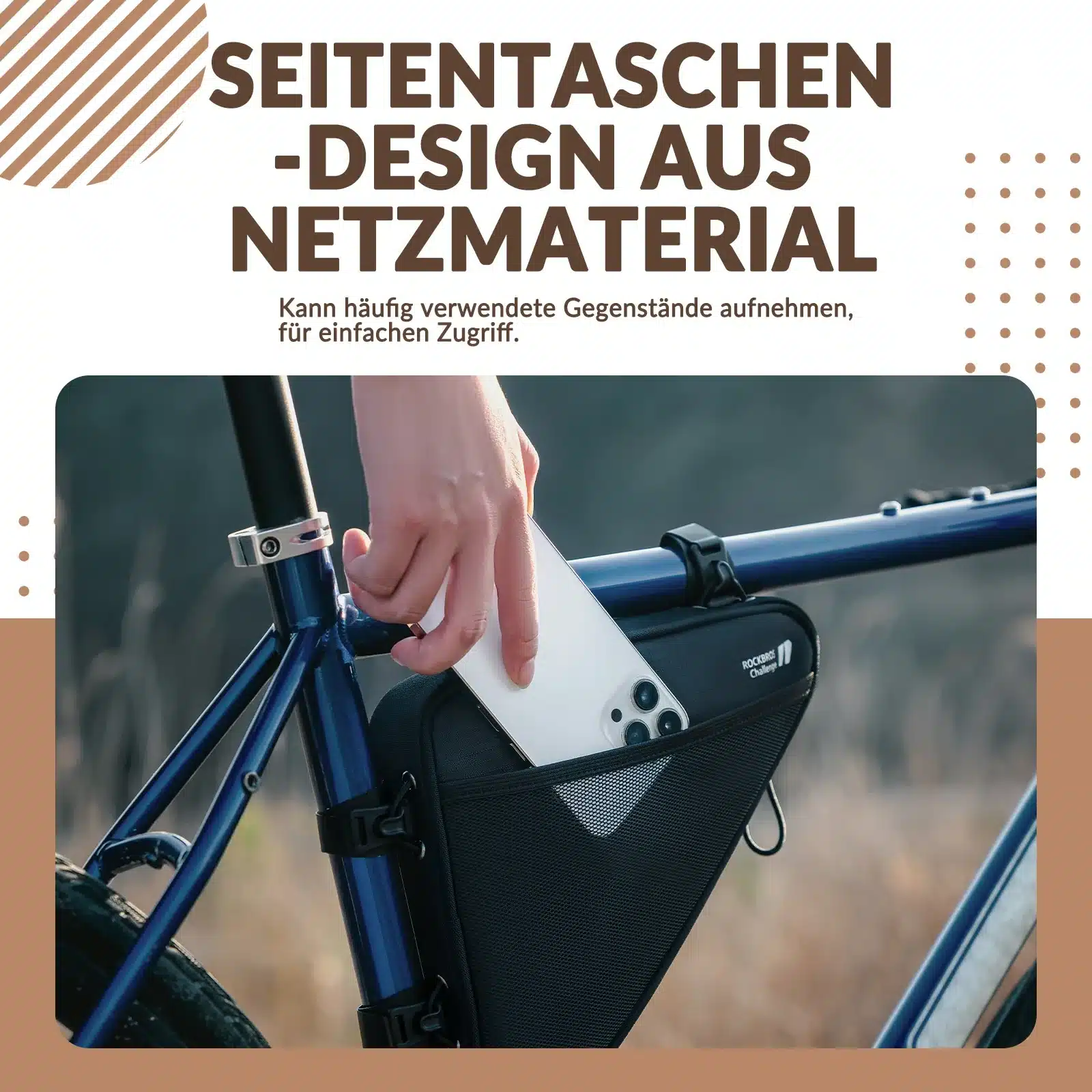Fahrrad Rahmentasche Fahrradtasche Dreieckstasche  b366dac50fee
