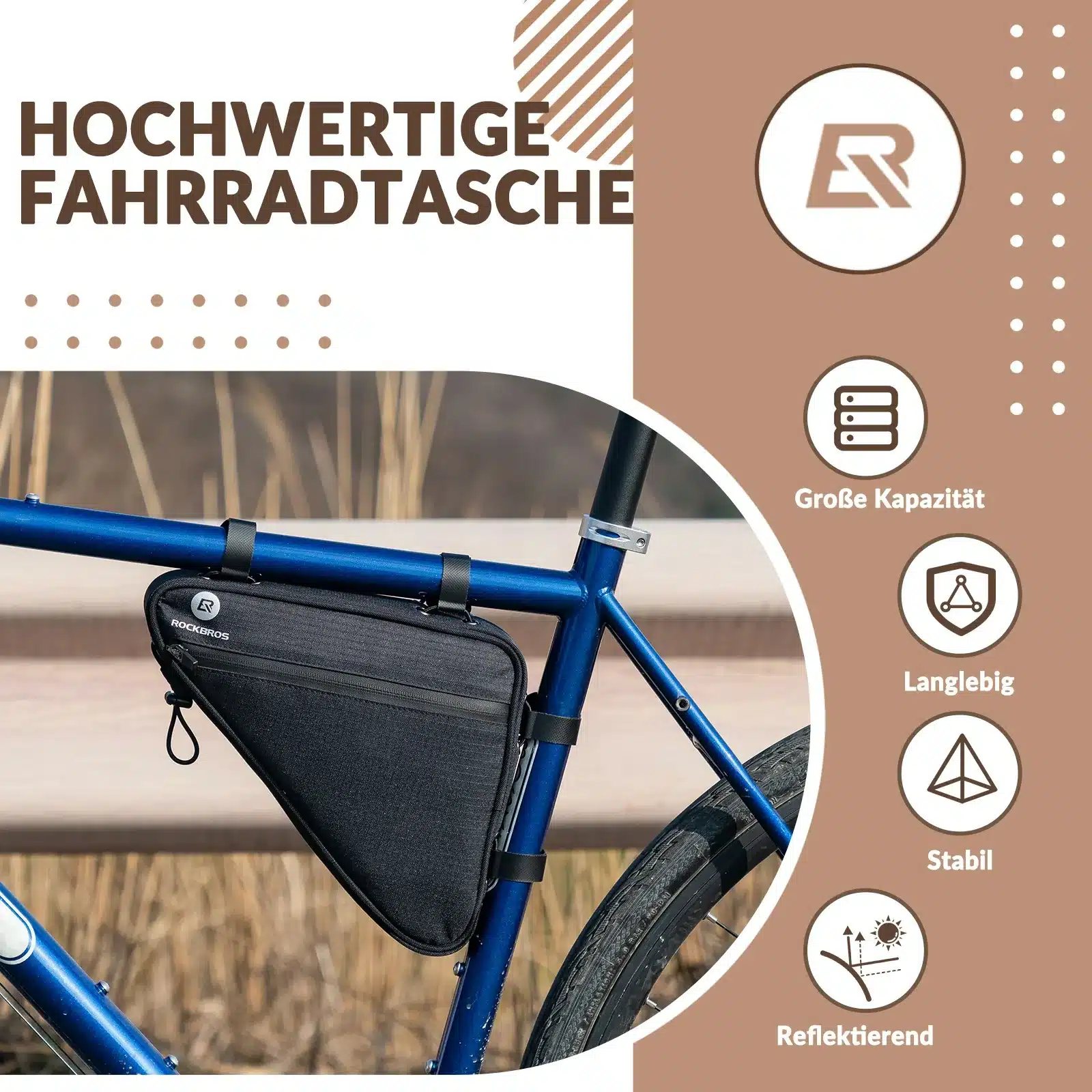 Fahrrad Rahmentasche Fahrradtasche Dreieckstasche  f1e158e2ad37