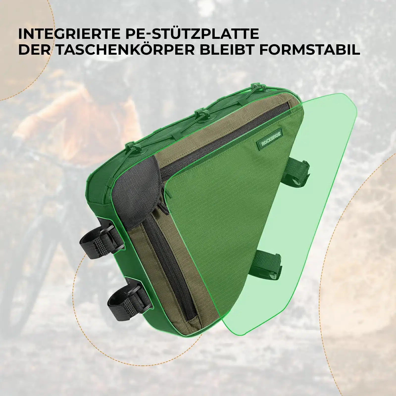 Fahrrad Rahmentasche mit Doppelseitiger Reißversch 2f778e7747e6