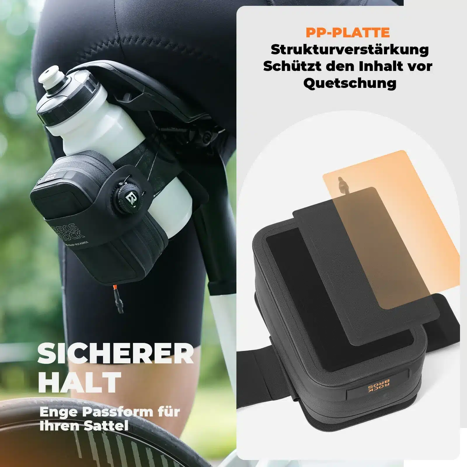 Fahrrad Satteltasche Drehknopf Verstellsystem Komp 1c4699e2114f