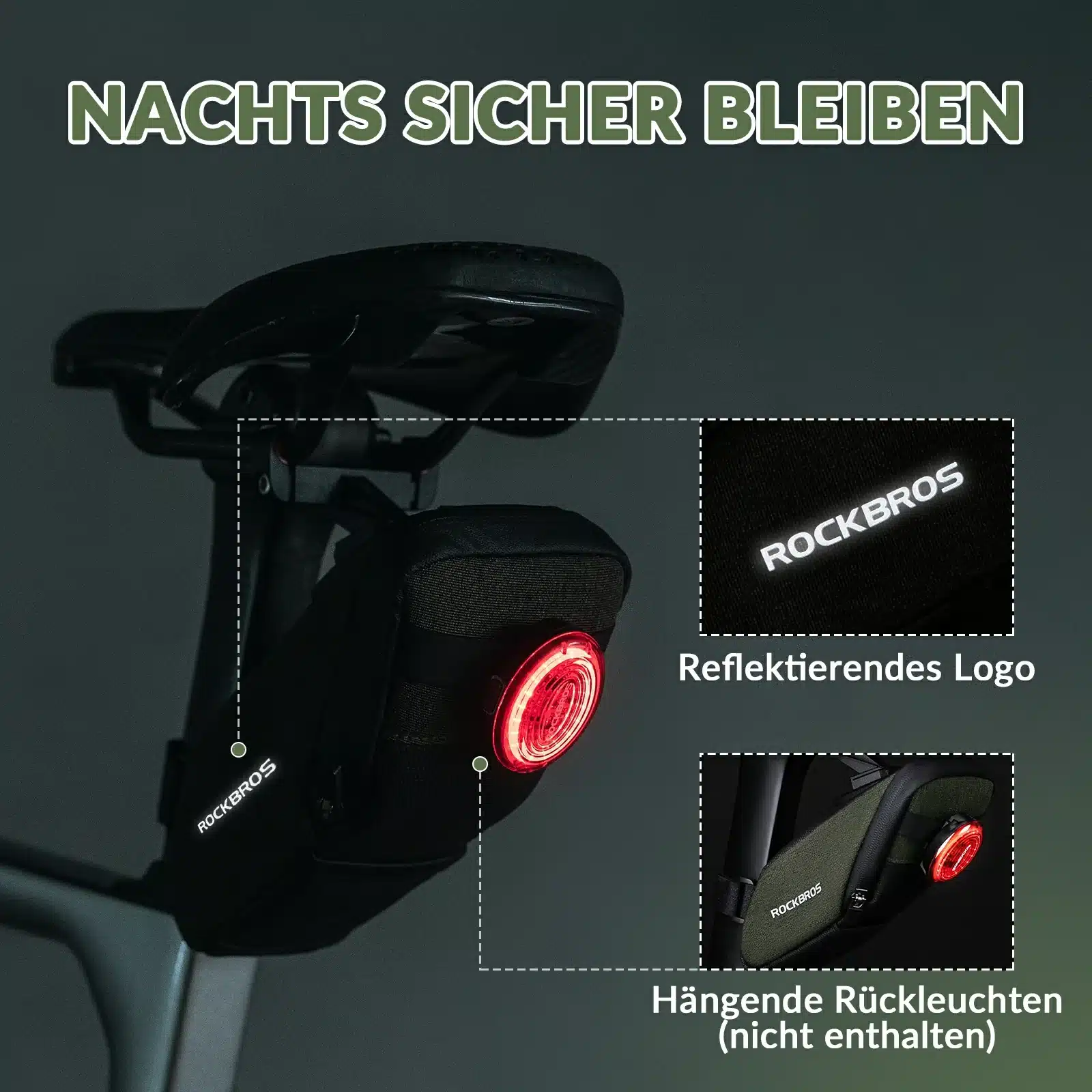 Fahrrad Satteltasche mit Durchsichtigen PVC Kotflü 30d6bc78dfd5