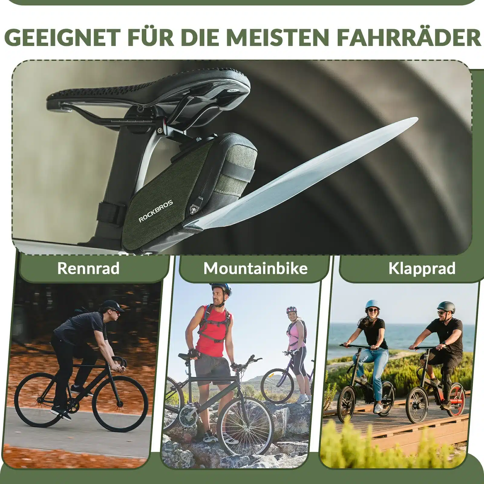 Fahrrad Satteltasche mit Durchsichtigen PVC Kotflü d2f991905c2f
