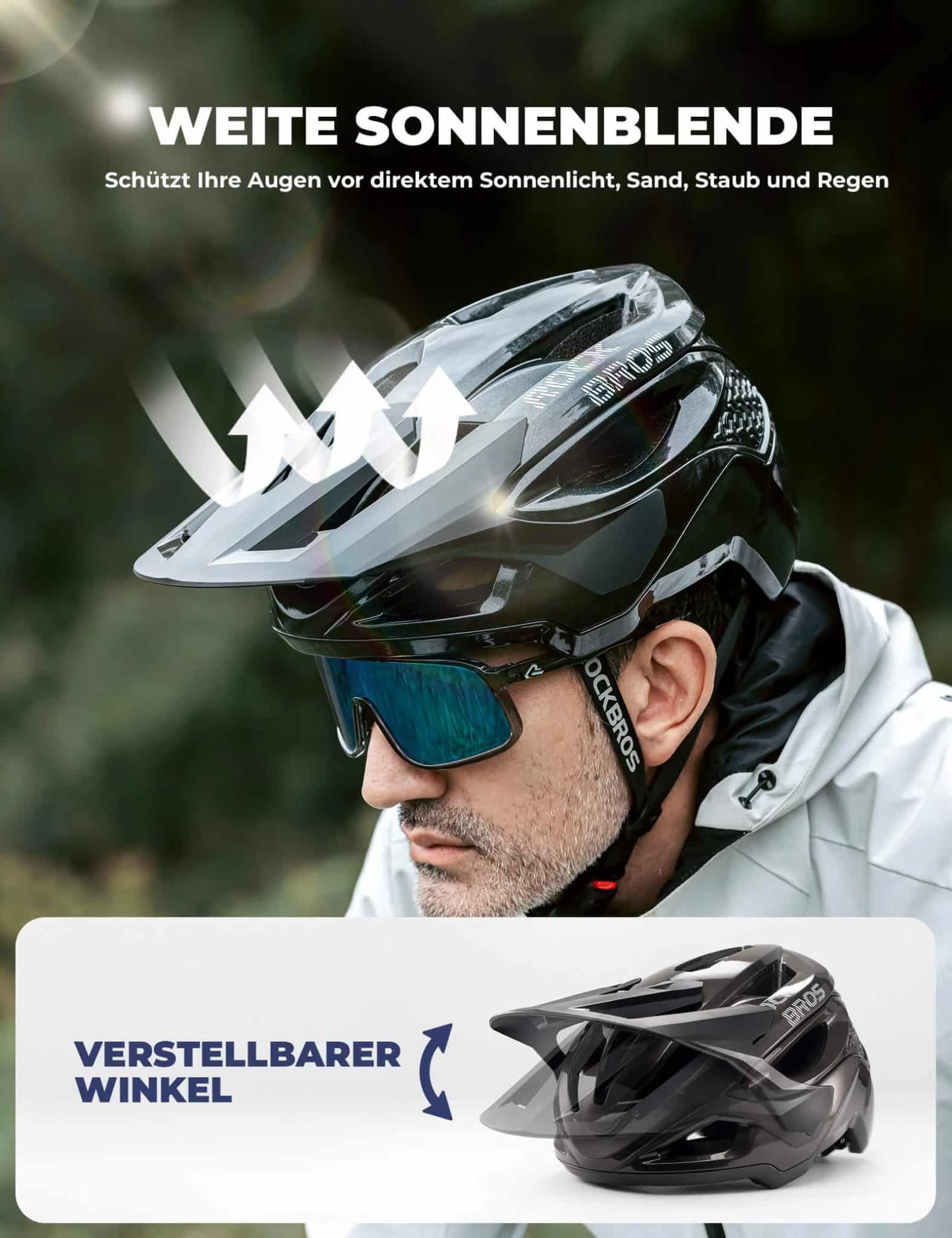 Fahrradhelm mit Belüftungssystem Verstellbar   Lei 30825591bba9