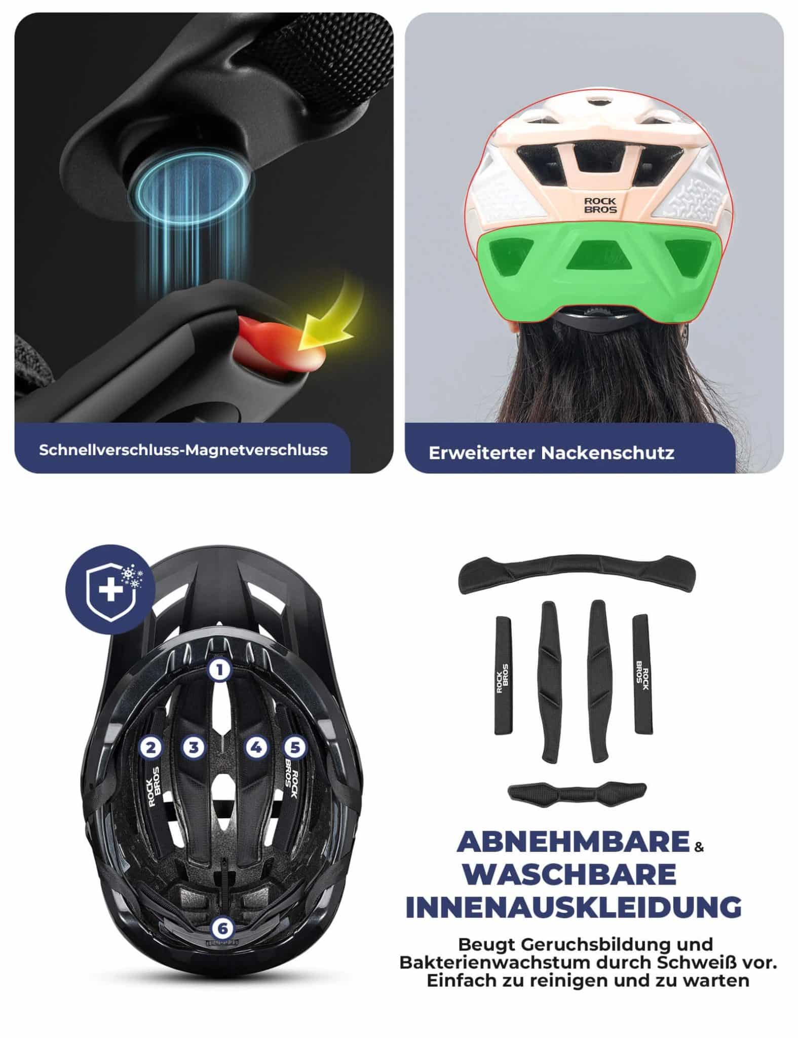 Fahrradhelm mit Belüftungssystem Verstellbar   Lei 940579be5772