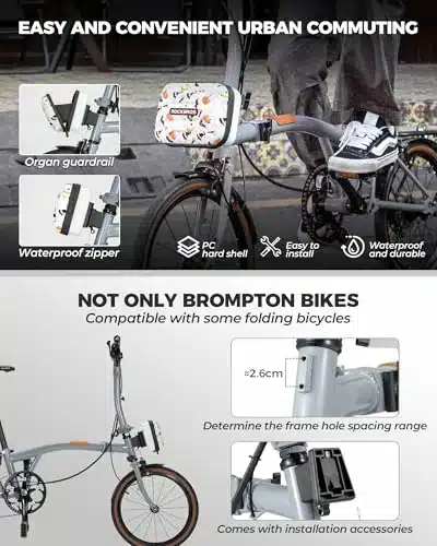 Fahrradlenkertasche für Brompton Wasserdicht 1 9L 906284564e1c