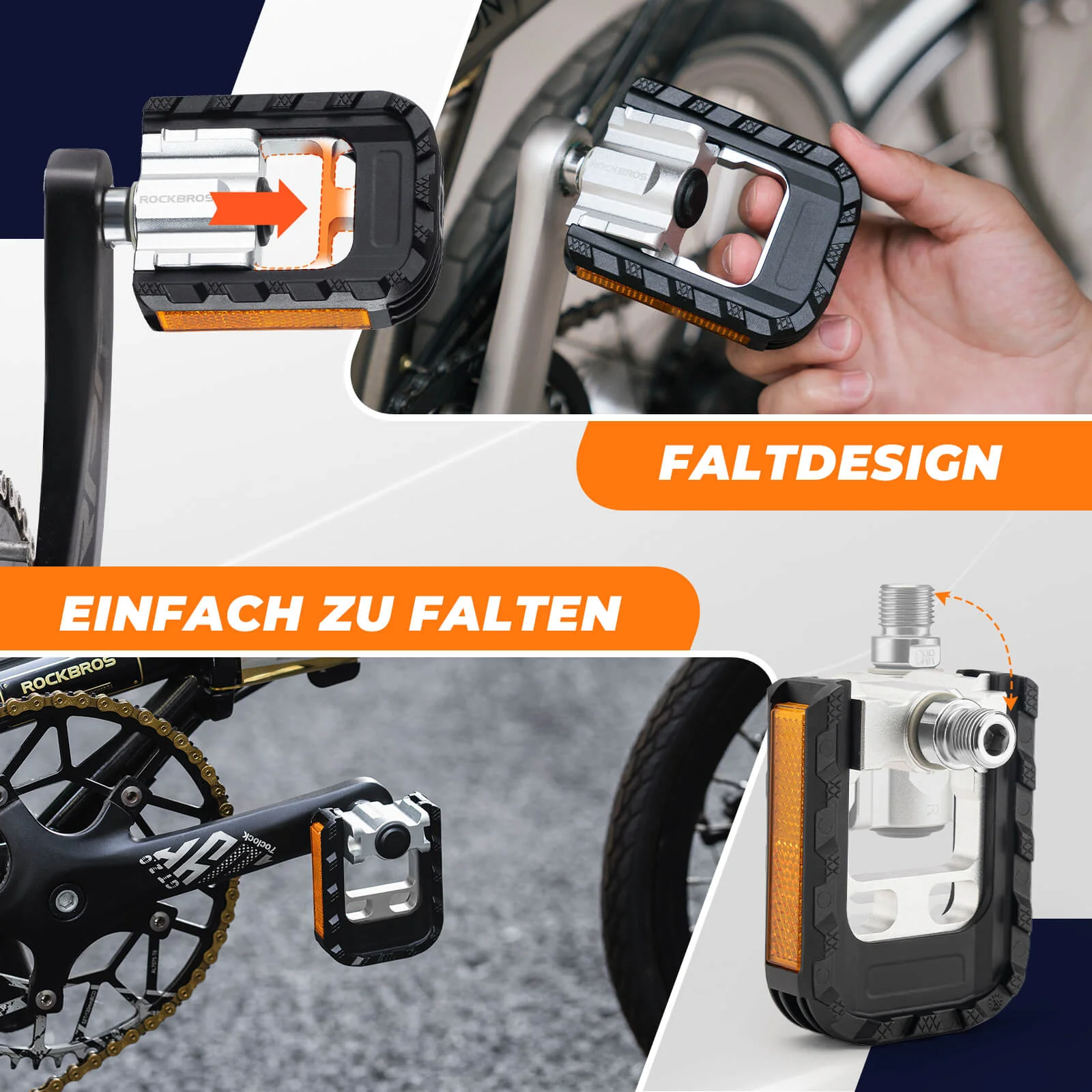 Fahrradpedale Faltbar Klapppedale 9 16  0fd0ace05c7b