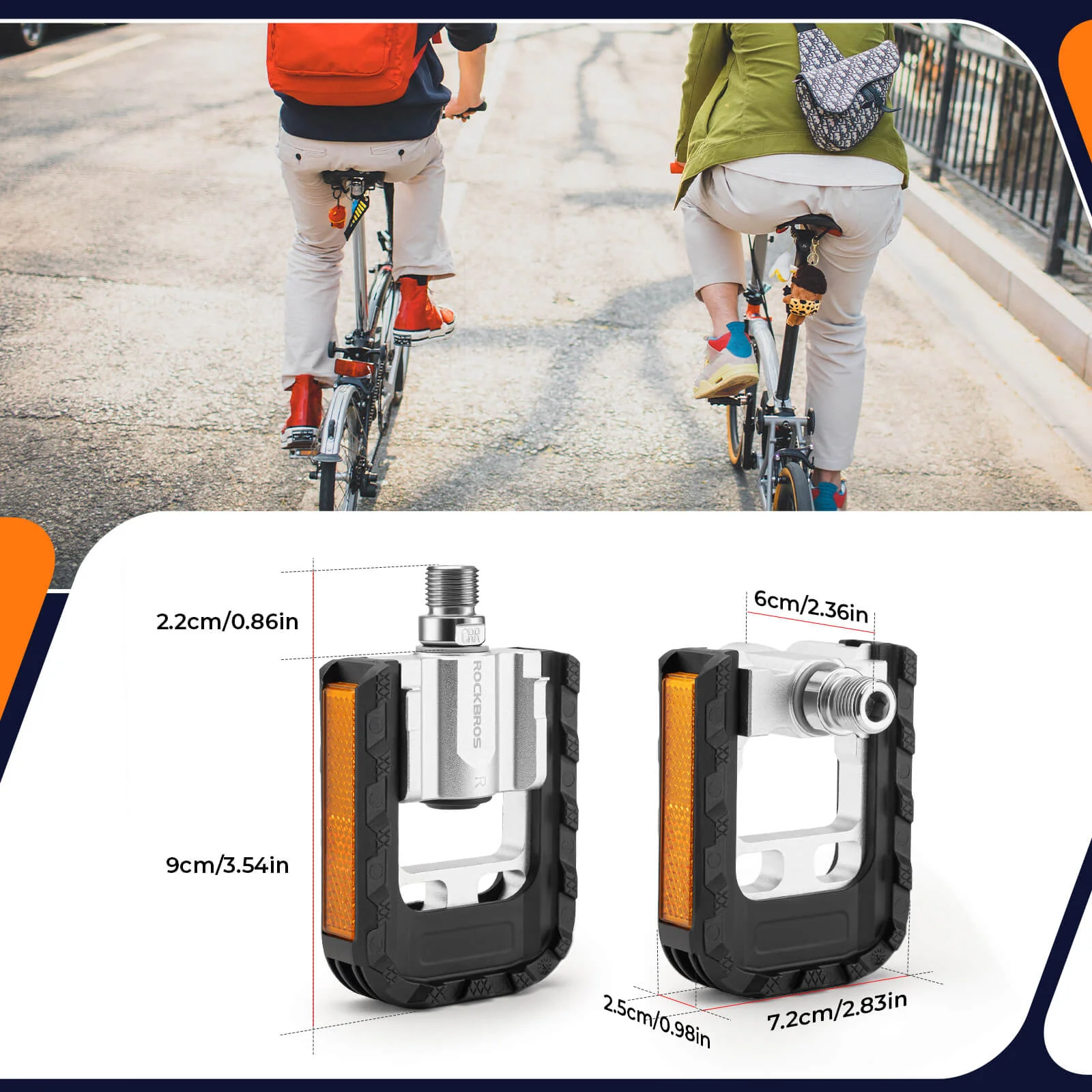 Fahrradpedale Faltbar Klapppedale 9 16  28b2b4ba8f21