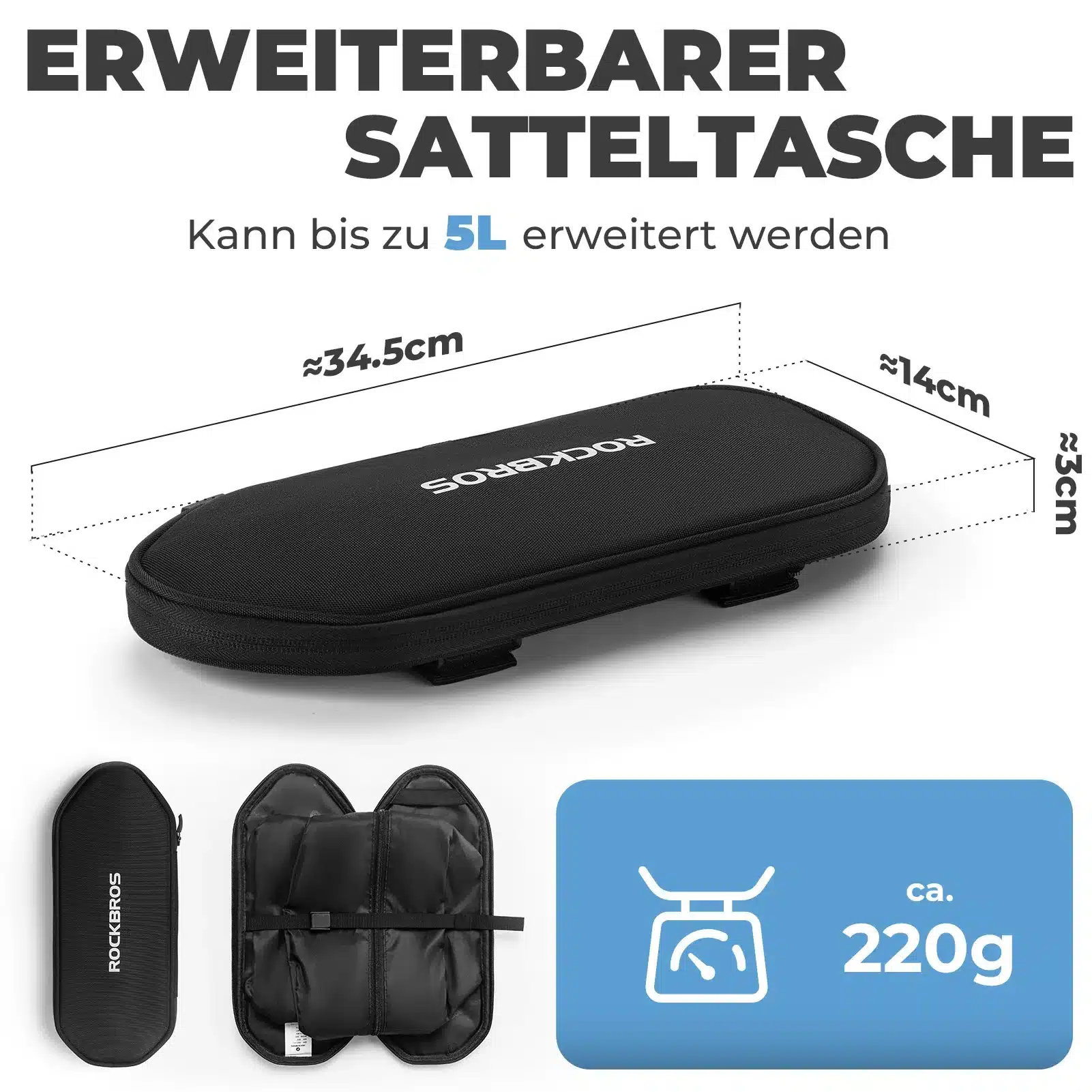 Farradtasche Erweiterbar Gepäckträgertasche bis zu b8404b37a02f